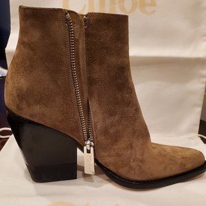 Chloe Motty Gray Booties